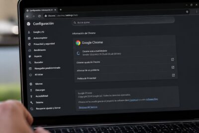 La seguretat de Chrome està en risc, actualitza ara Pantalla de Google Chrome actualizándose tras una alerta de seguridad por una vulnerabilidad explotada activamente.