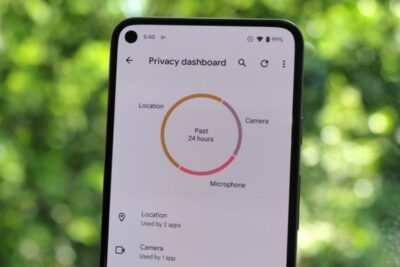 Eina de privadesa en Android per controlar les apps Panel de privacidad de Android mostrando qué aplicaciones han usado ubicación, cámara y micrófono.