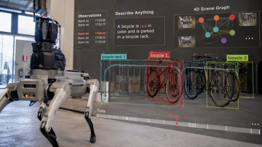 DAAAM: La intel·ligència artificial que recorda Robot con inteligencia artificial del MIT creando un mapa de memoria espaciotemporal para recordar objetos, lugares y momentos.